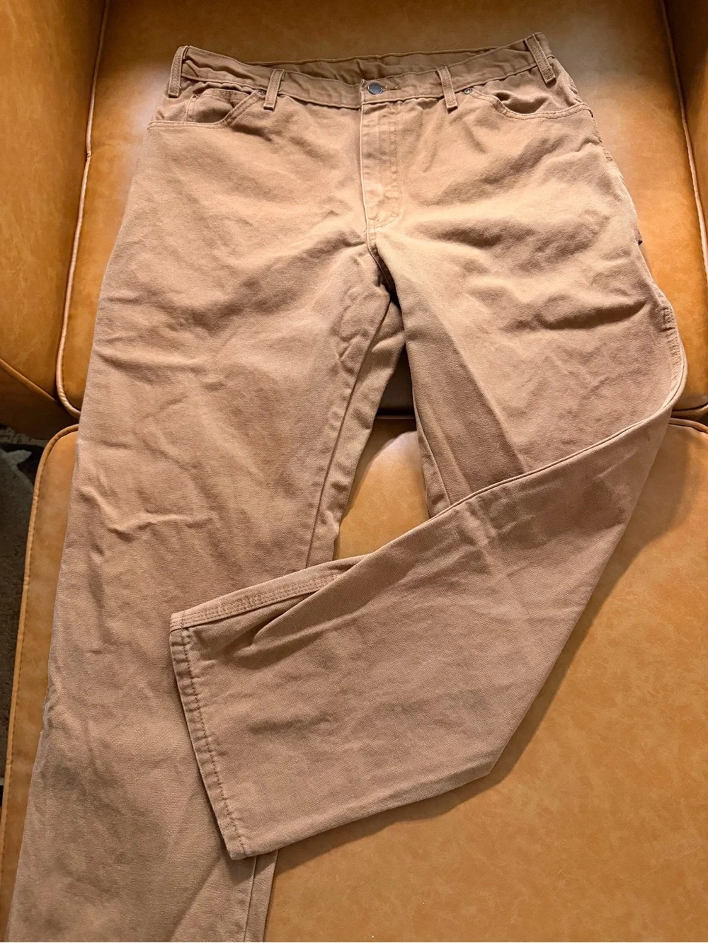 Dickies Men’s Camel Brown Carpenter Cargo Jean Pants